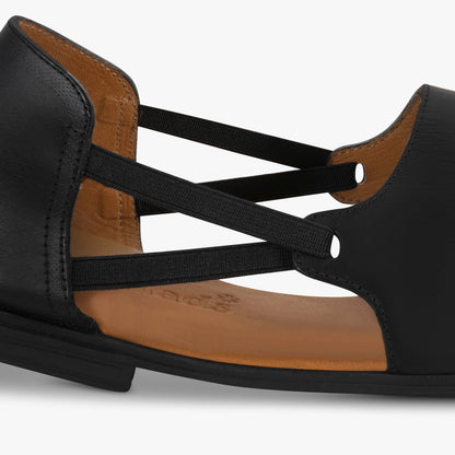 Jet Black Peep Toes