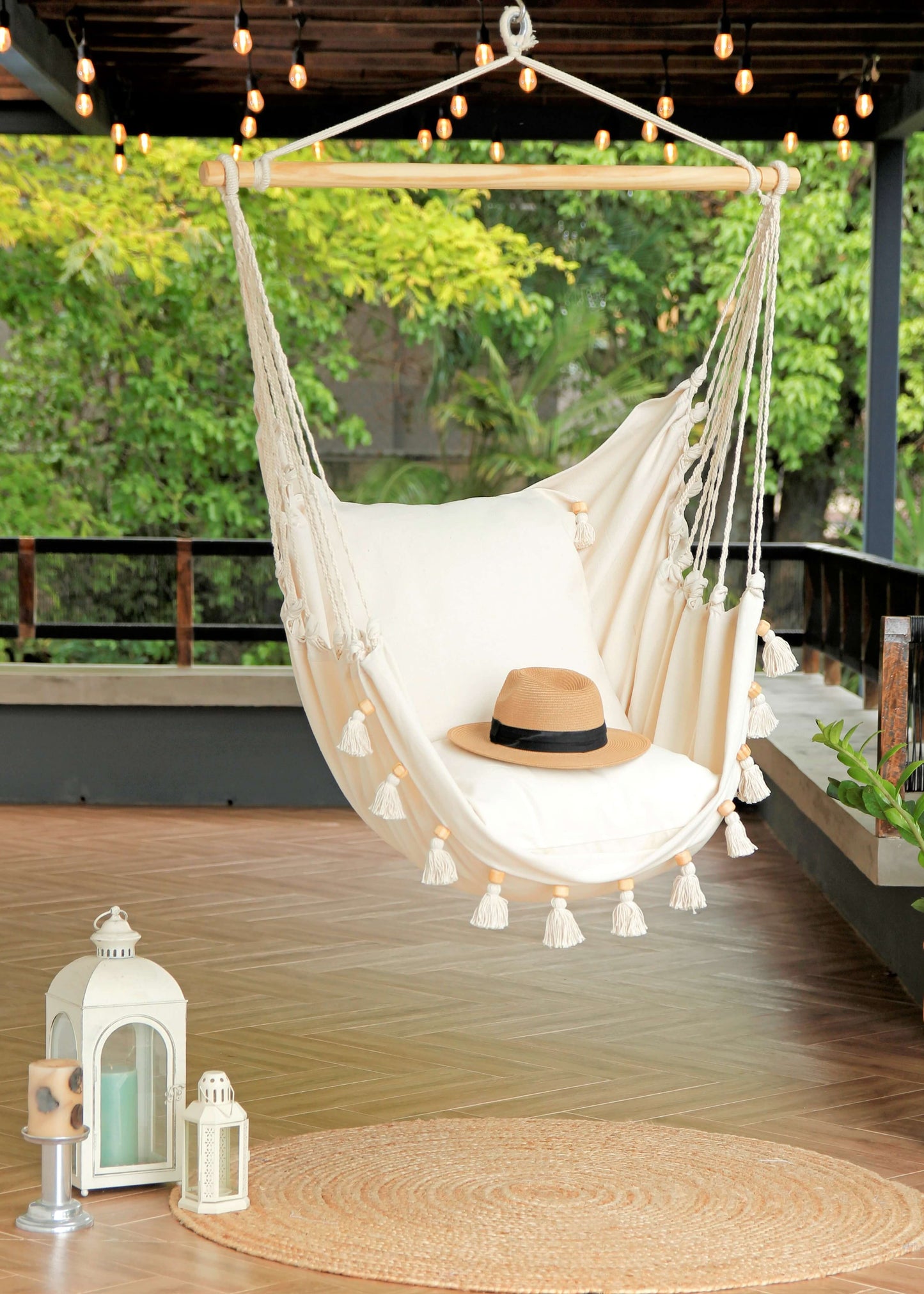 Boho Hammock Chair With Tassels | LOLITA