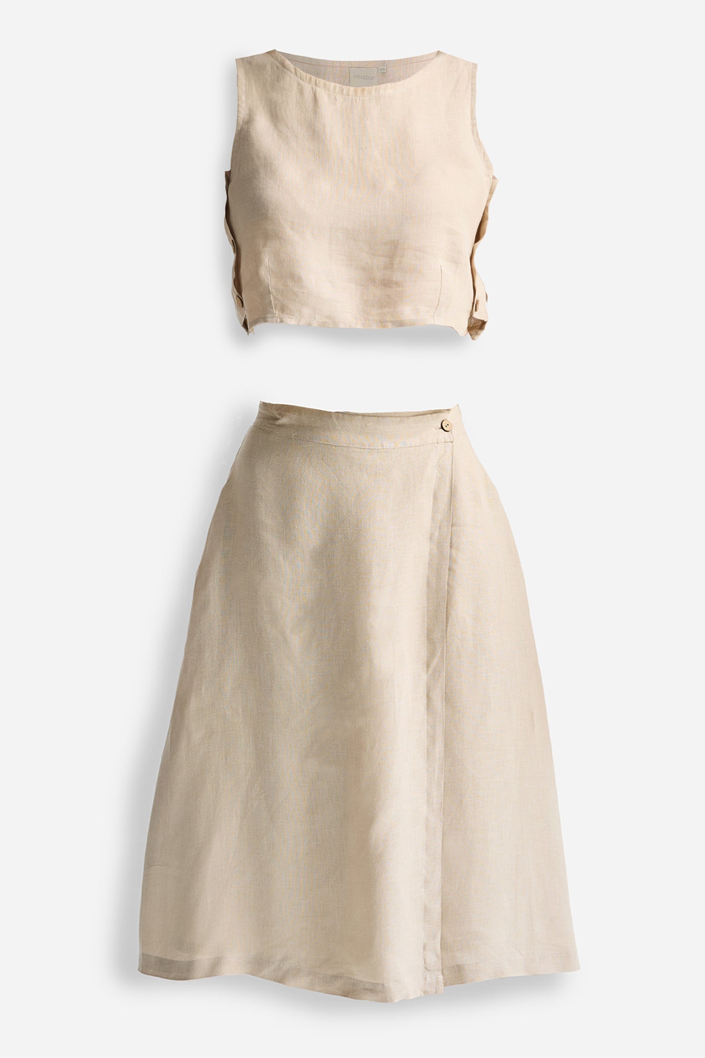 Conjunto Fresco de Verano en Beige Neutro
