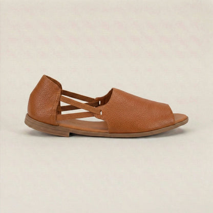 Cognac Peep Toes