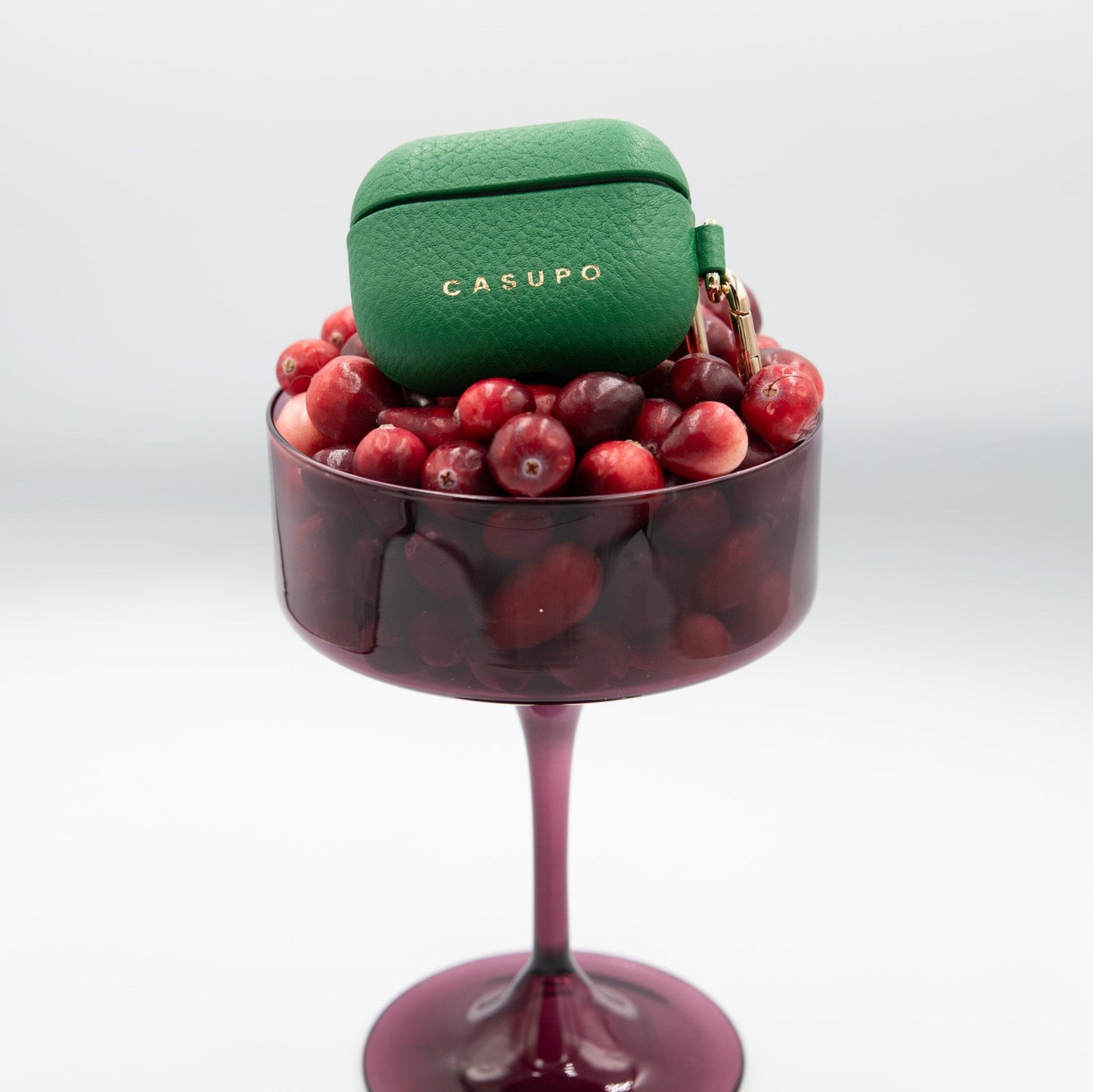 Funda de cuero para Airpods - Verde