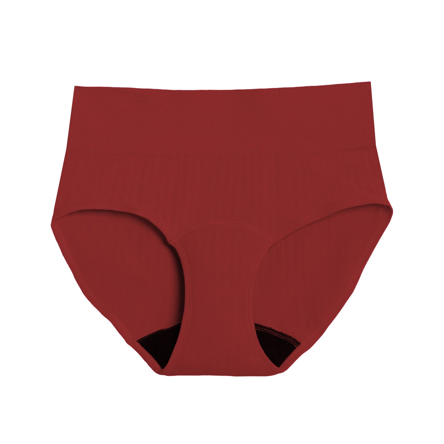La braga de cintura alta para la regla, confeccionada con tejido SportyStretch™, para flujos abundantes.