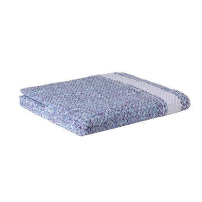 Lino algodón azul lavanda Chevron