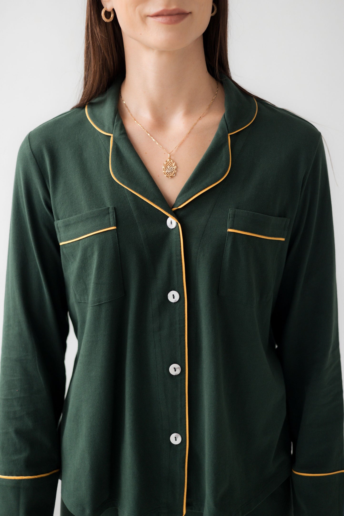 SALUA Classic Luxury Pajamas in Brushed Pima Cotton