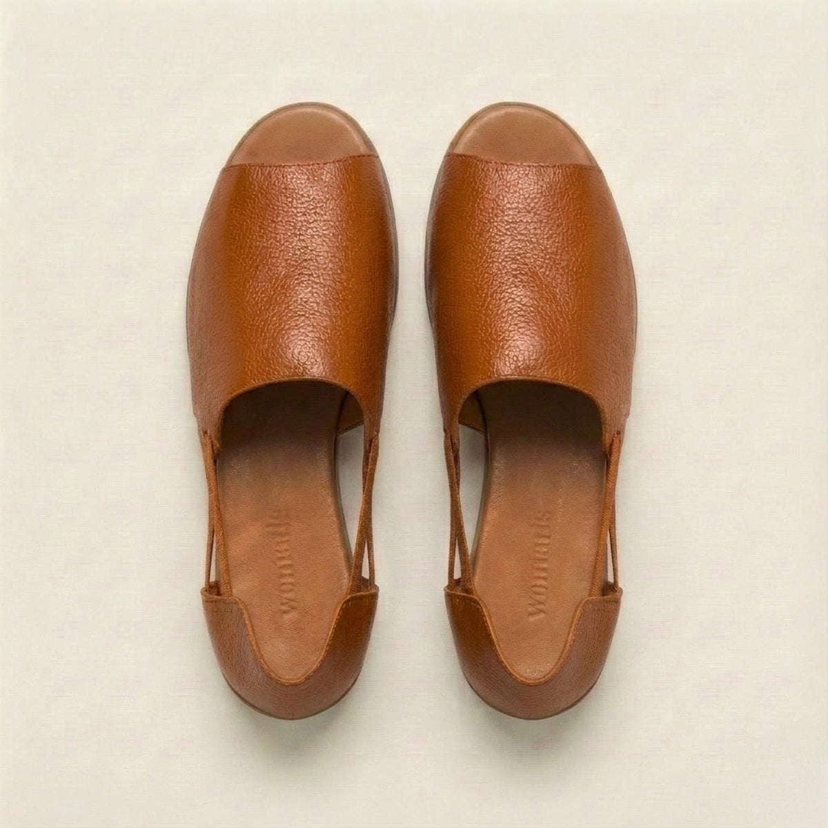 Cognac Peep Toes