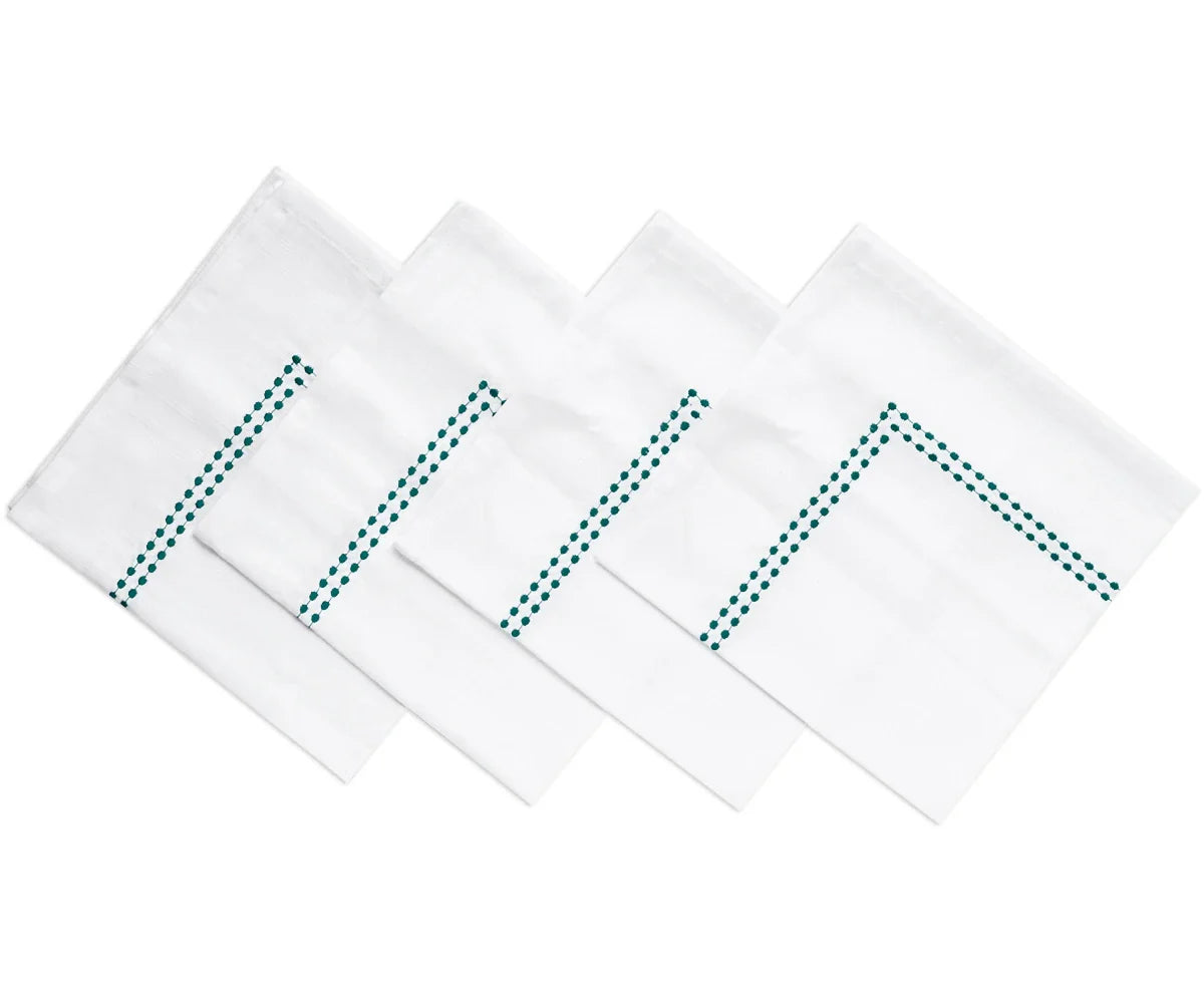 White Dinner Napkins - Pearl Napkins