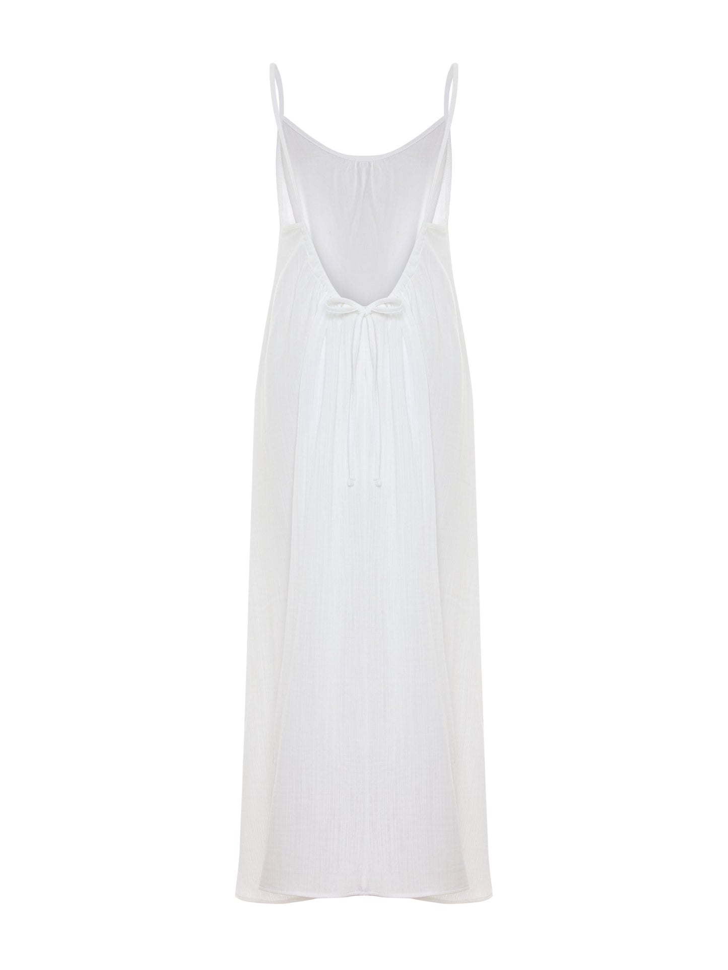 Vestido largo Aura con espalda baja - Blanco