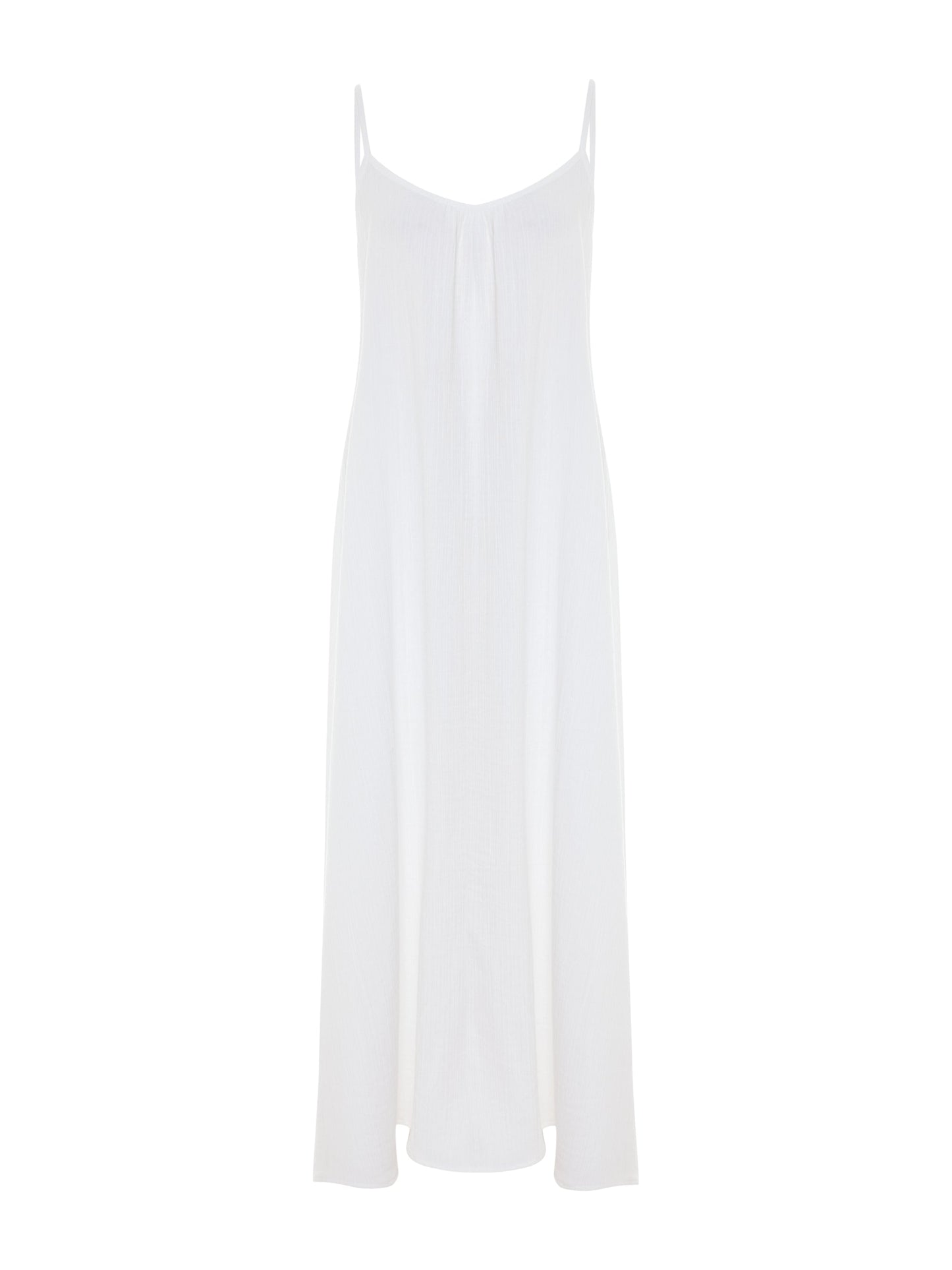 Vestido largo Aura con espalda baja - Blanco
