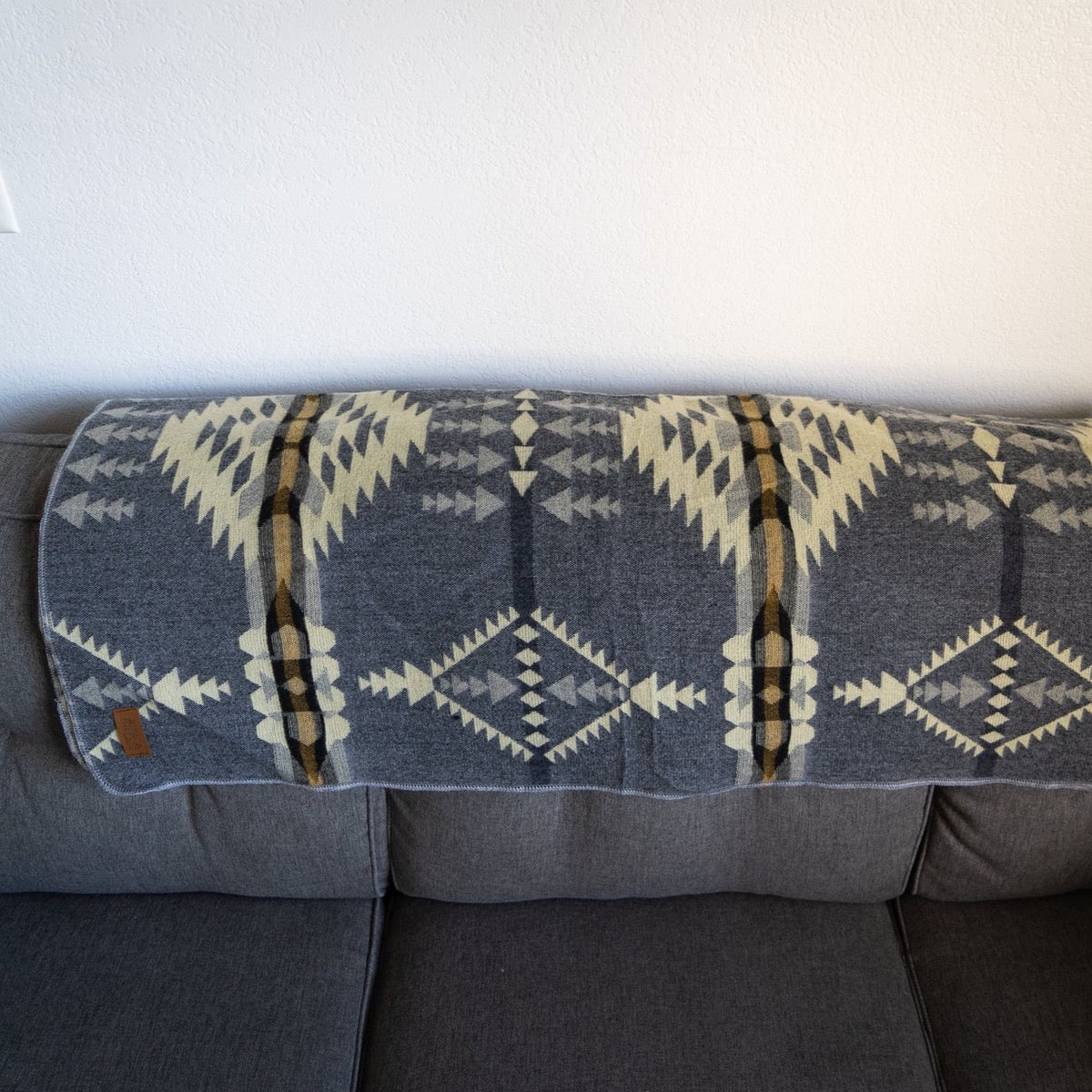 Andean Alpaca Wool Blanket - Cloud