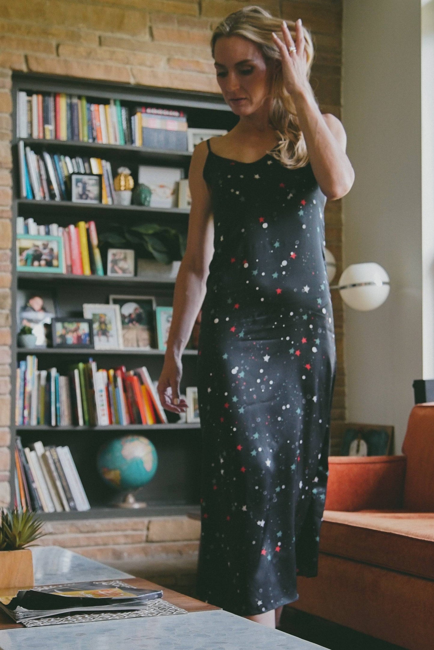 Vestido de seda Andrómeda en Galaxia 