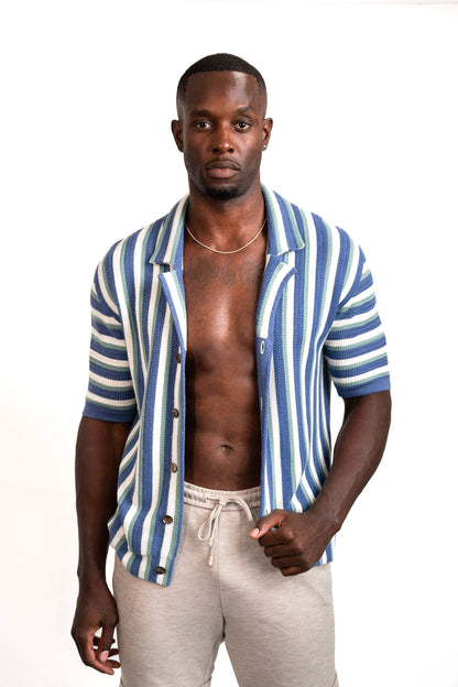 Hand-Woven Button-Up Shirt | Organic Cashmere Cotton Blend