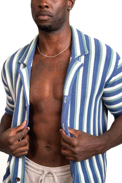 Hand-Woven Button-Up Shirt | Organic Cashmere Cotton Blend