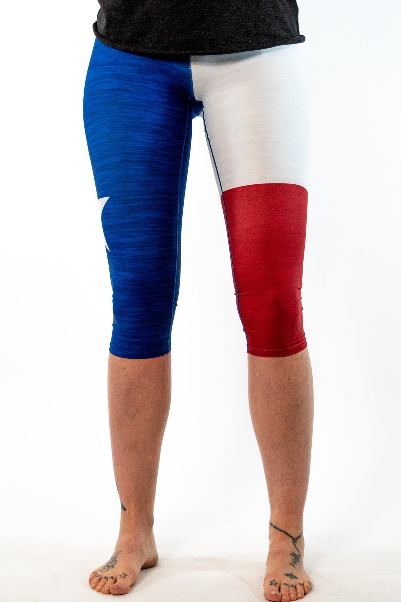 Texas State Pride Flag Capris  *FINAL SALE*
