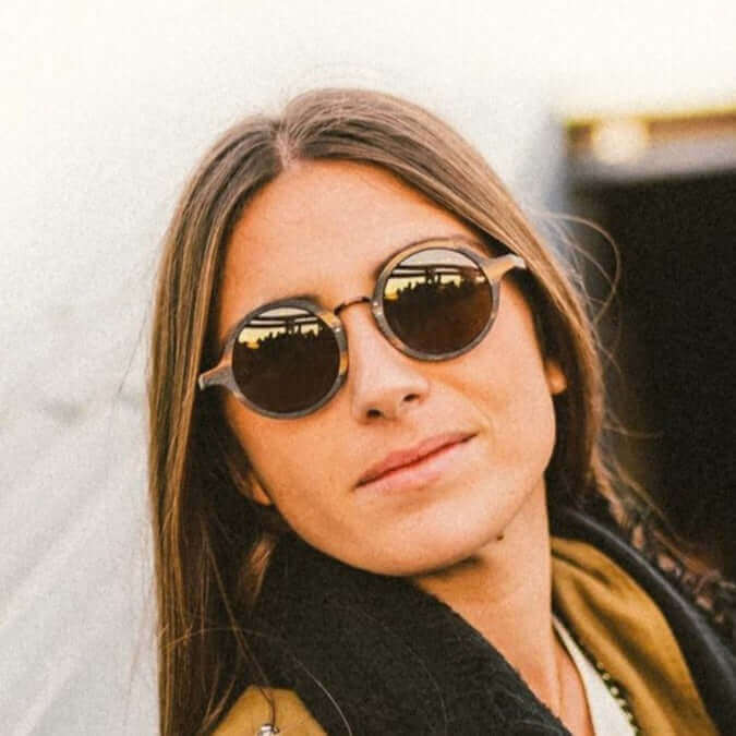 Yolinho - Gafas de sol unisex de madera