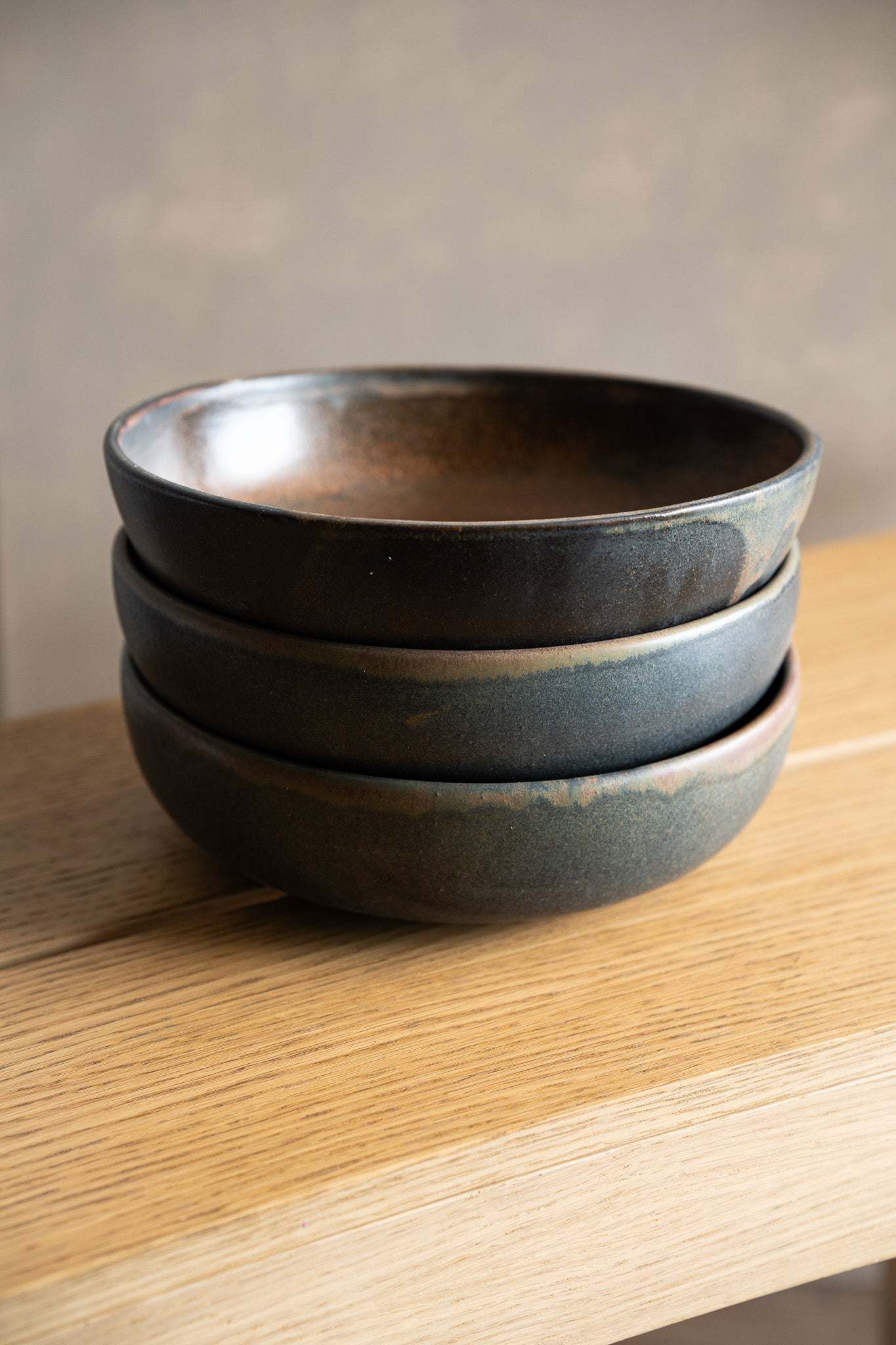 Cuenco para pasta de gres oxidado