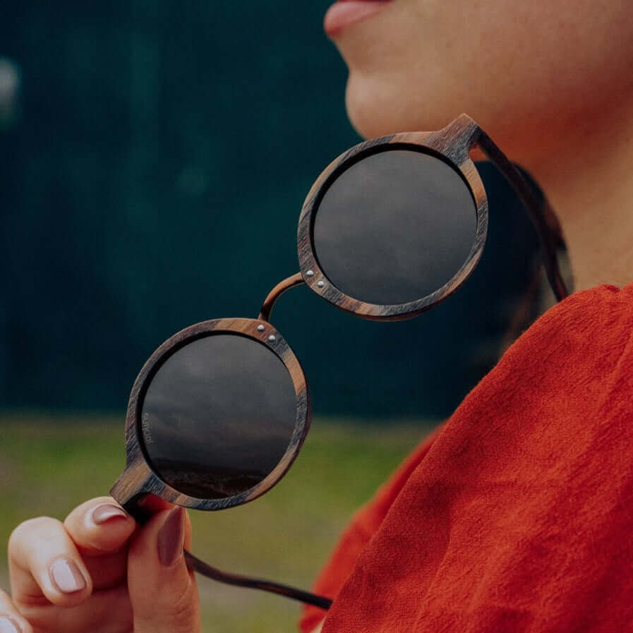 Yolinho - Gafas de sol unisex de madera