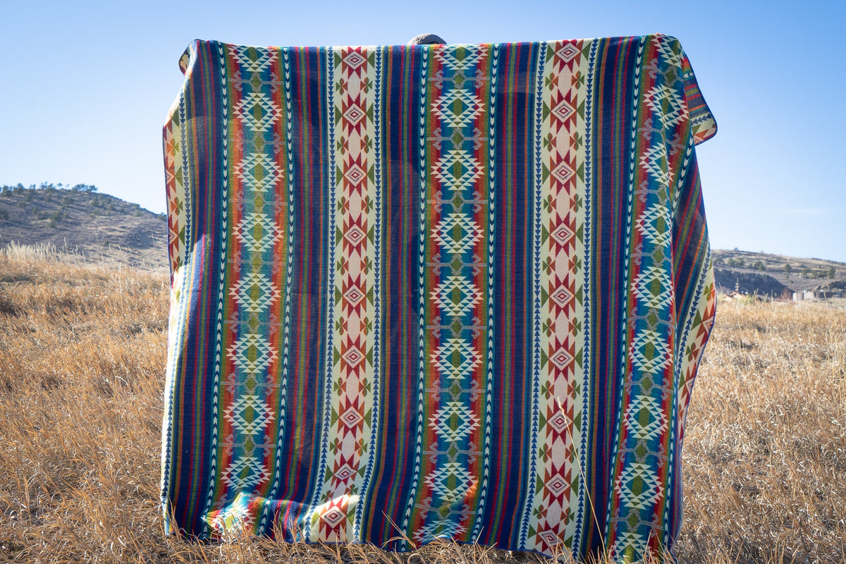 Andean Alpaca Wool Blanket - Galapagos