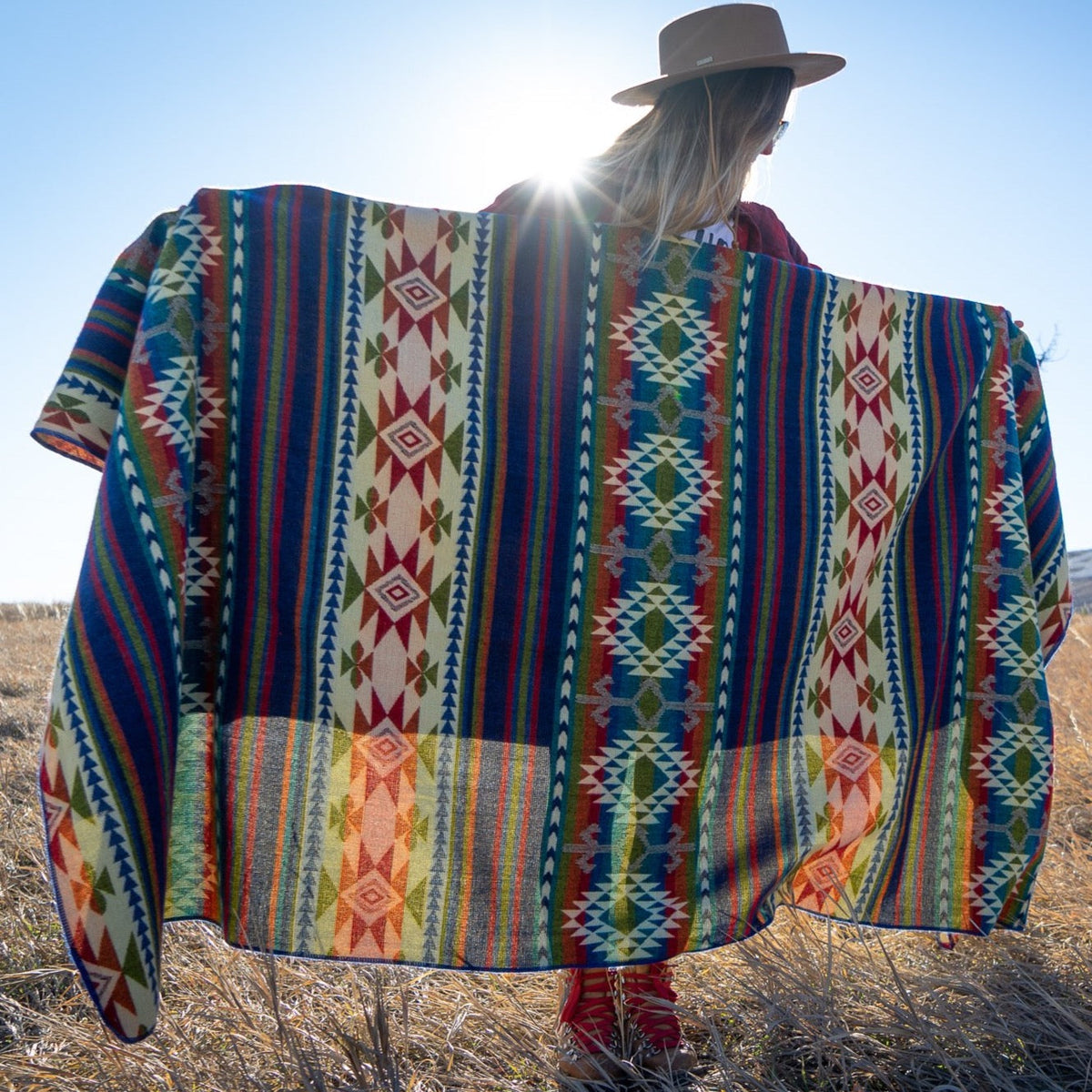 Andean Alpaca Wool Blanket - Galapagos