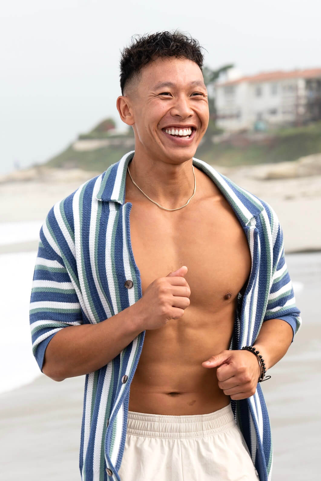 Hand-Woven Button-Up Shirt | Organic Cashmere Cotton Blend