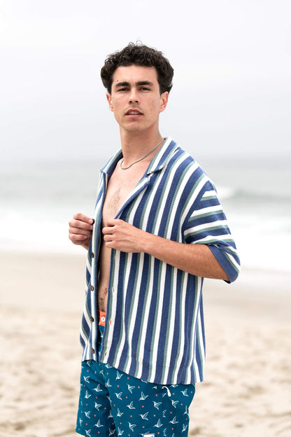 Hand-Woven Button-Up Shirt | Organic Cashmere Cotton Blend