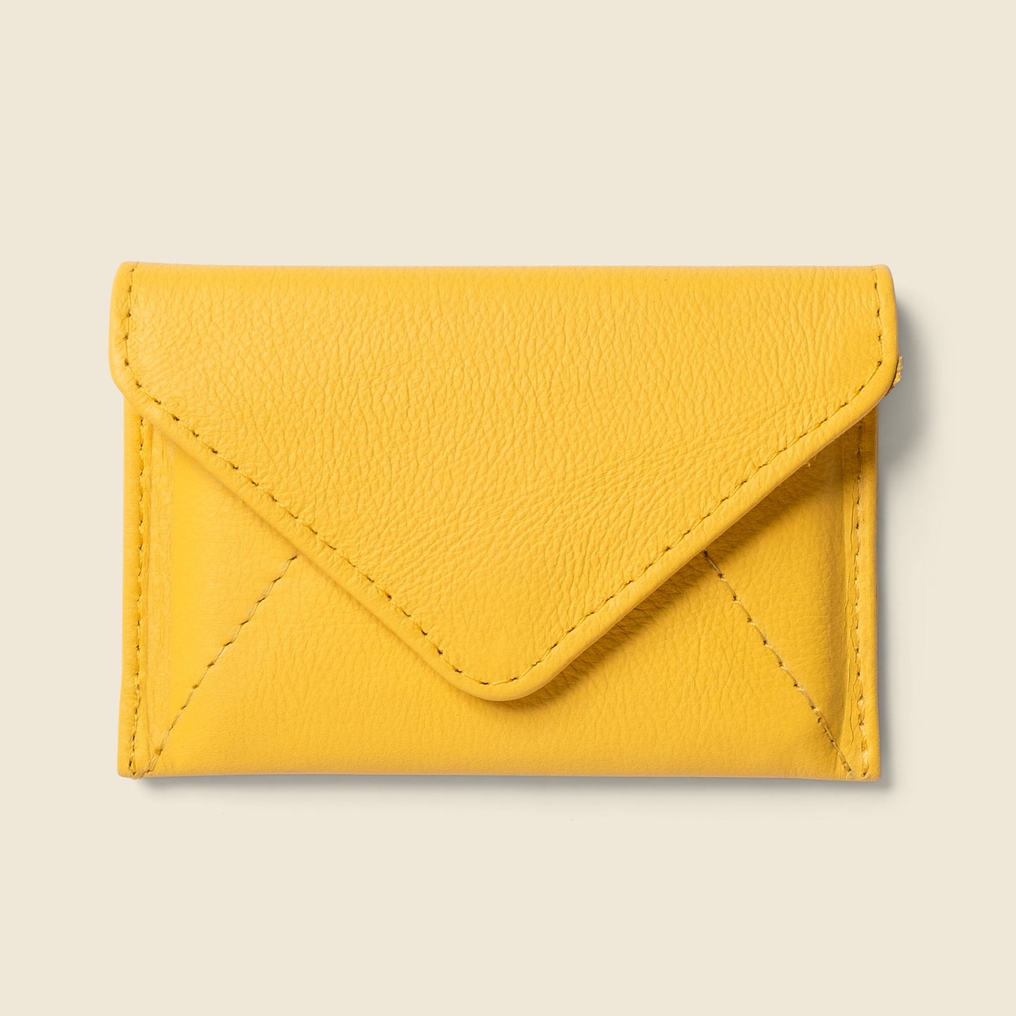 Mini cartera tipo sobre con protección RFID - Amarillo soleado
