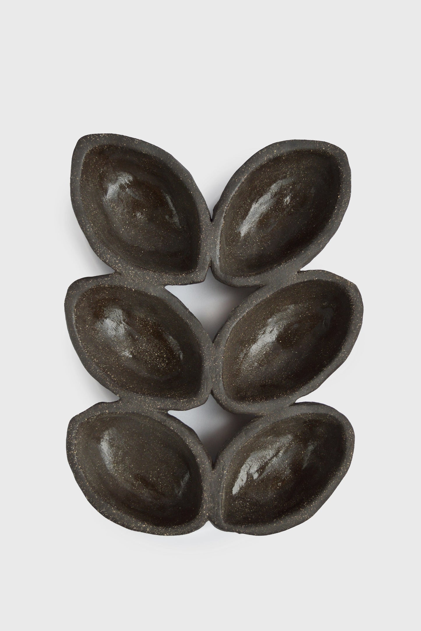 Plato de servir de cerámica artesanal "PUMPERNICKEL"