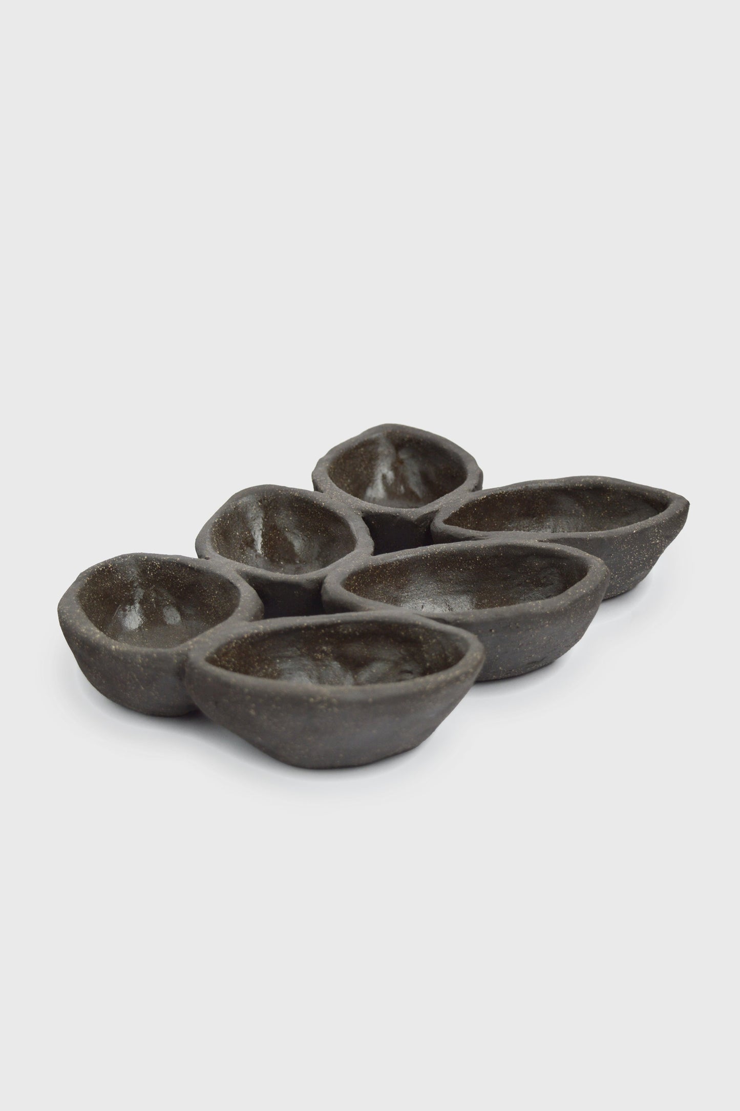 Plato de servir de cerámica artesanal "PUMPERNICKEL"