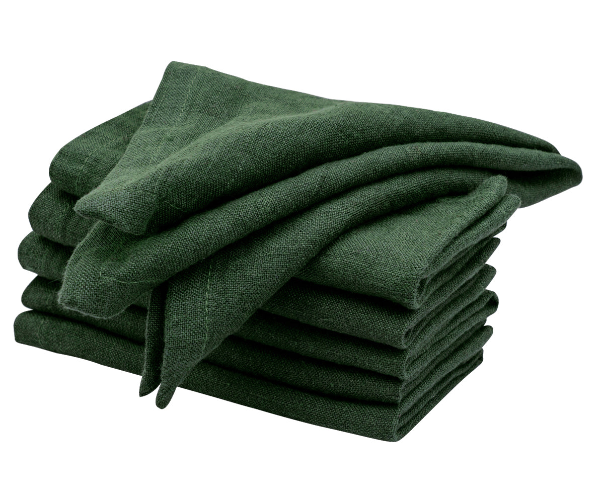 Green Linen Napkins