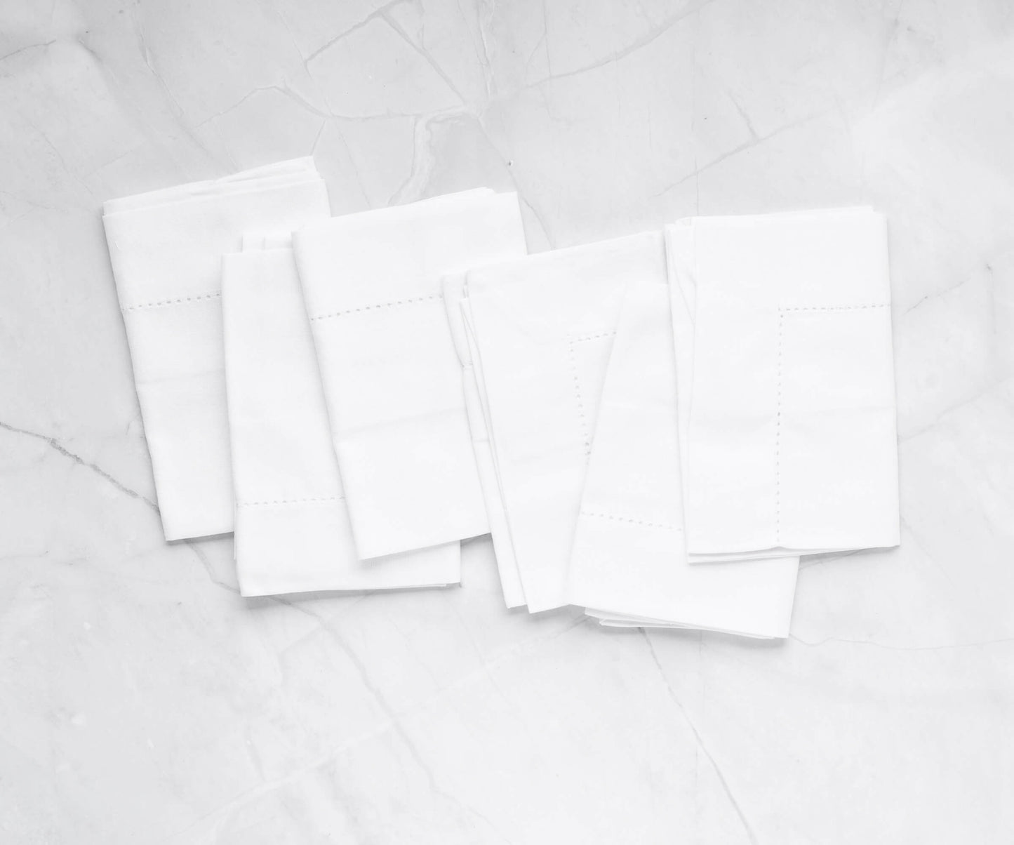 Servilletas de algodón para la cena - Servilletas de tela con dobladillo