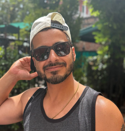 Terra Wayfinder |  Ebony & Zebrawood Sunglasses
