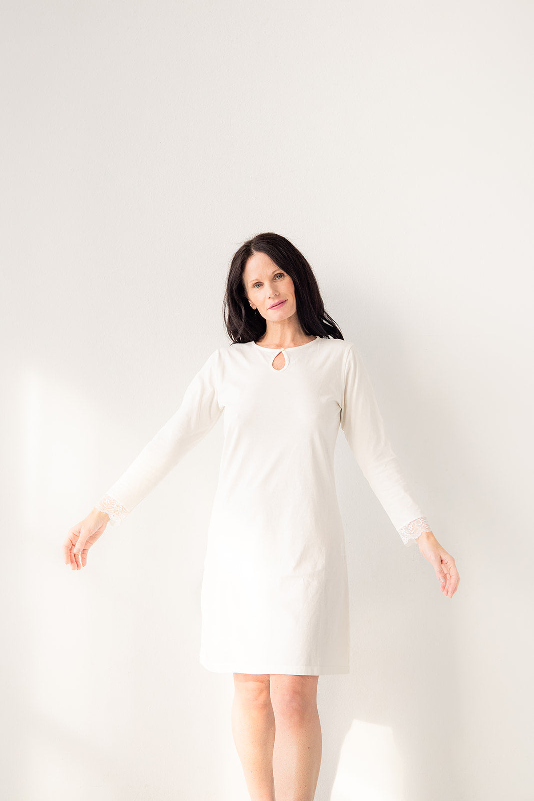 Vestido elegante de algodón Pima