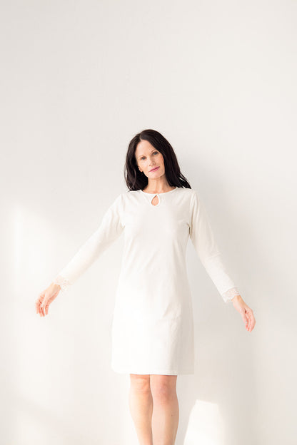 Vestido elegante de algodón Pima