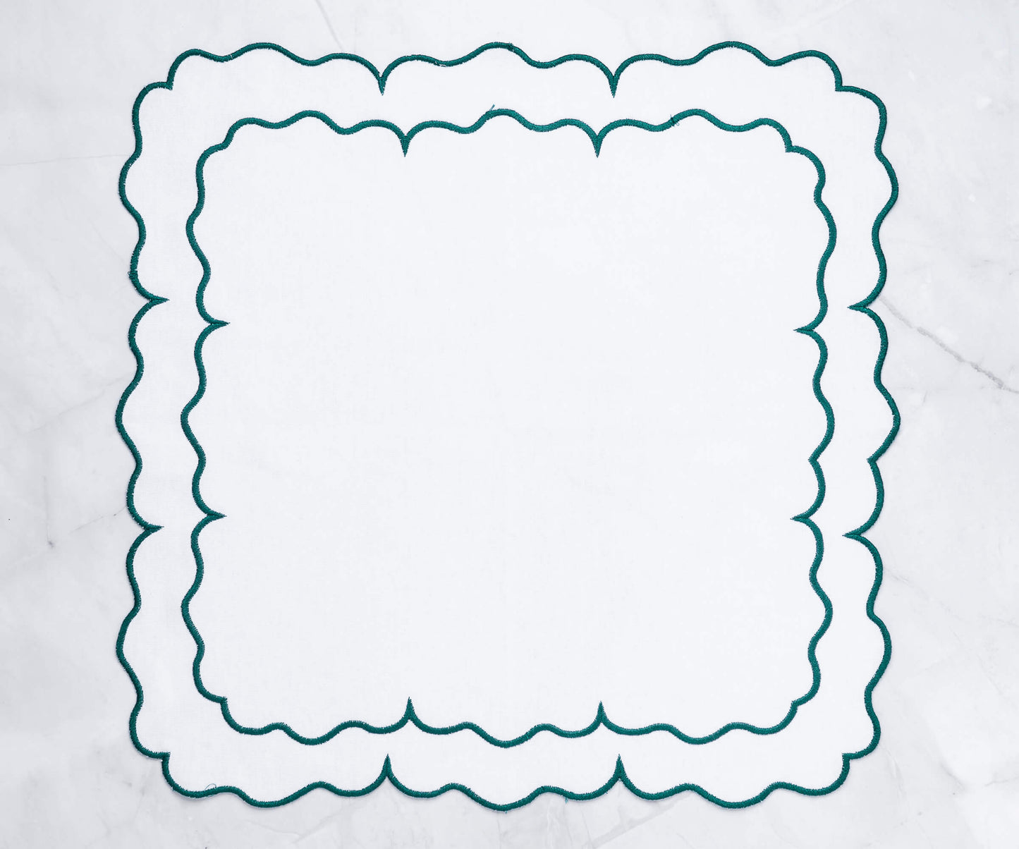 Servilletas festoneadas - Servilletas de tela para bodas