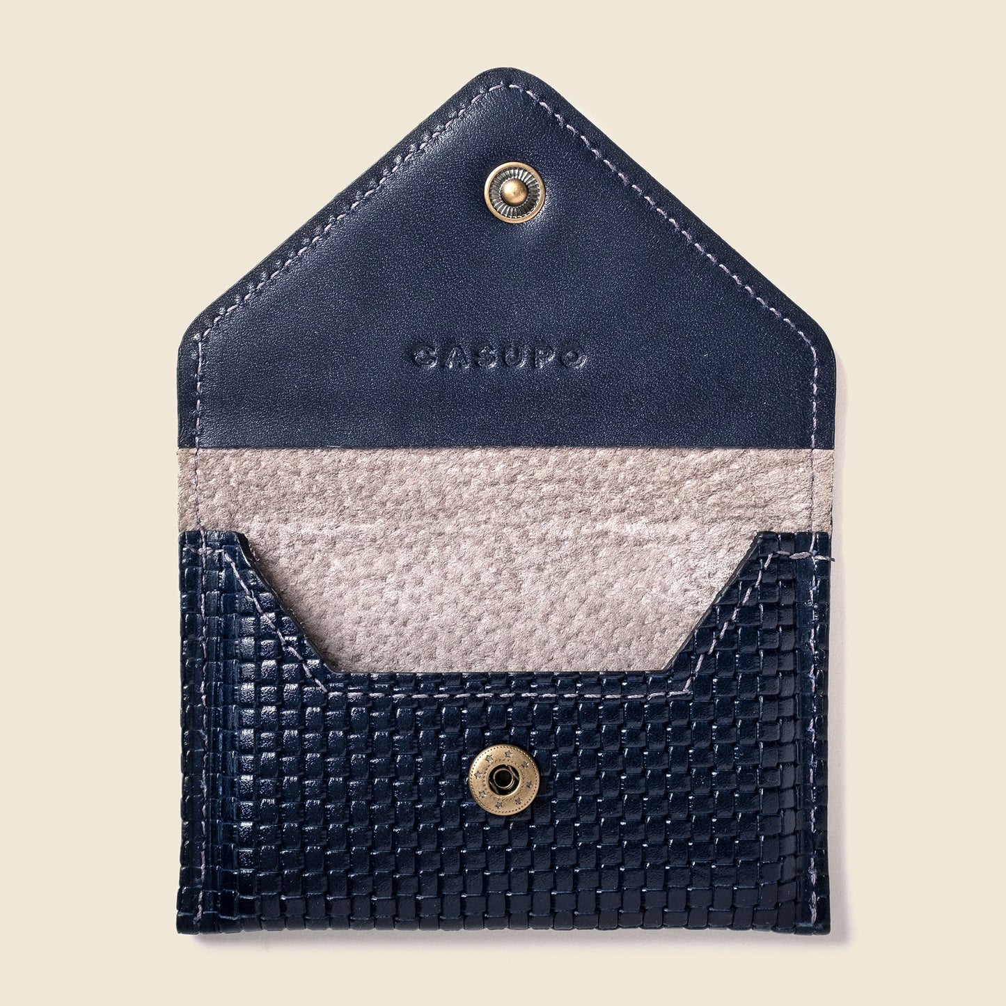 Mini cartera tipo sobre con protección RFID - Edición limitada azul marino
