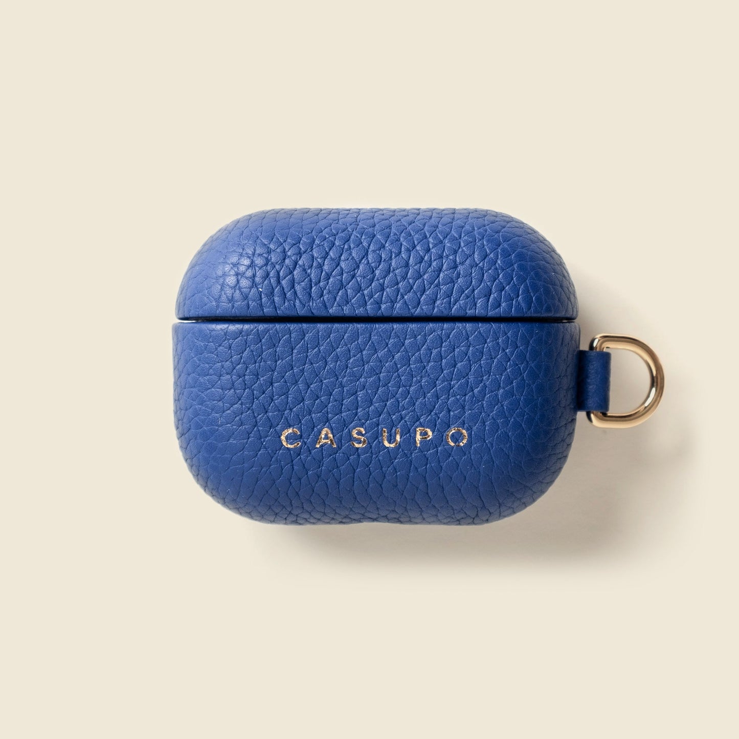 Funda de cuero para Airpods - Cobalto