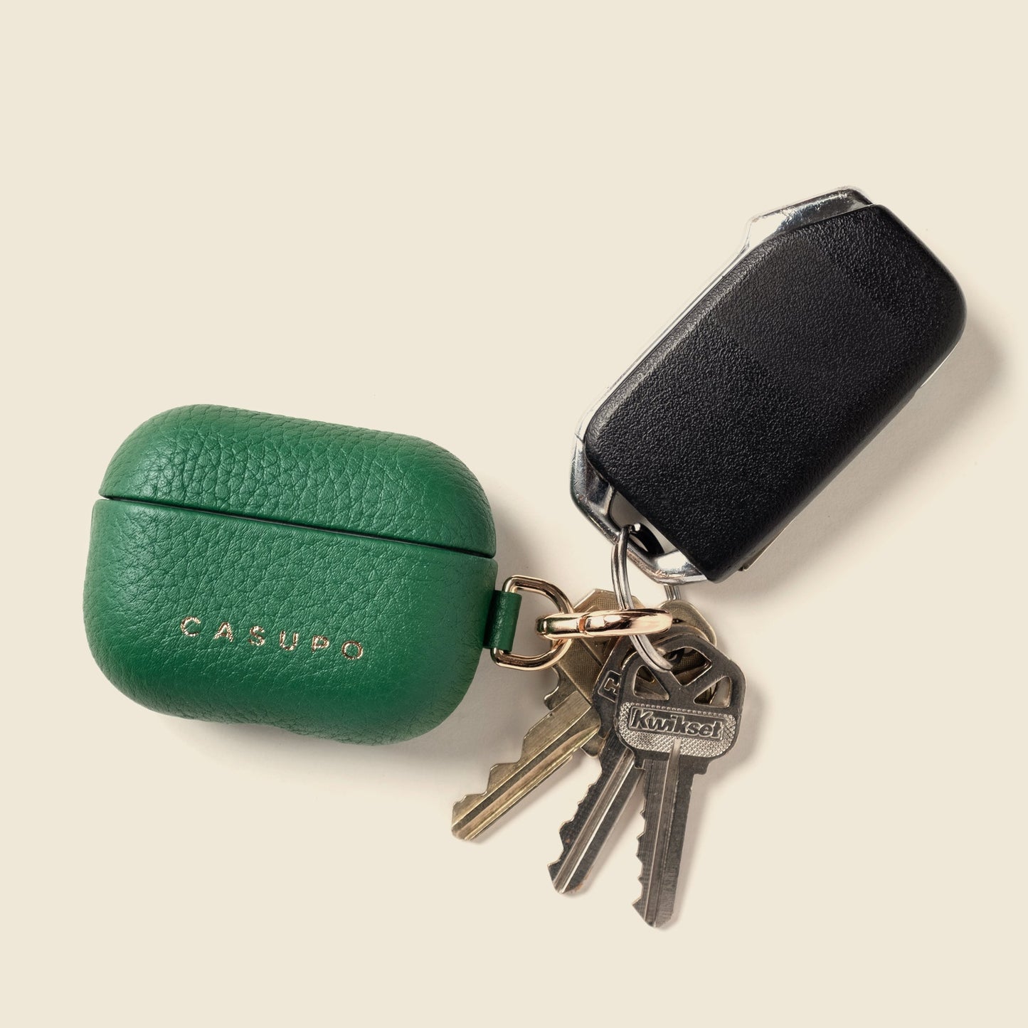 Funda de cuero para Airpods - Verde