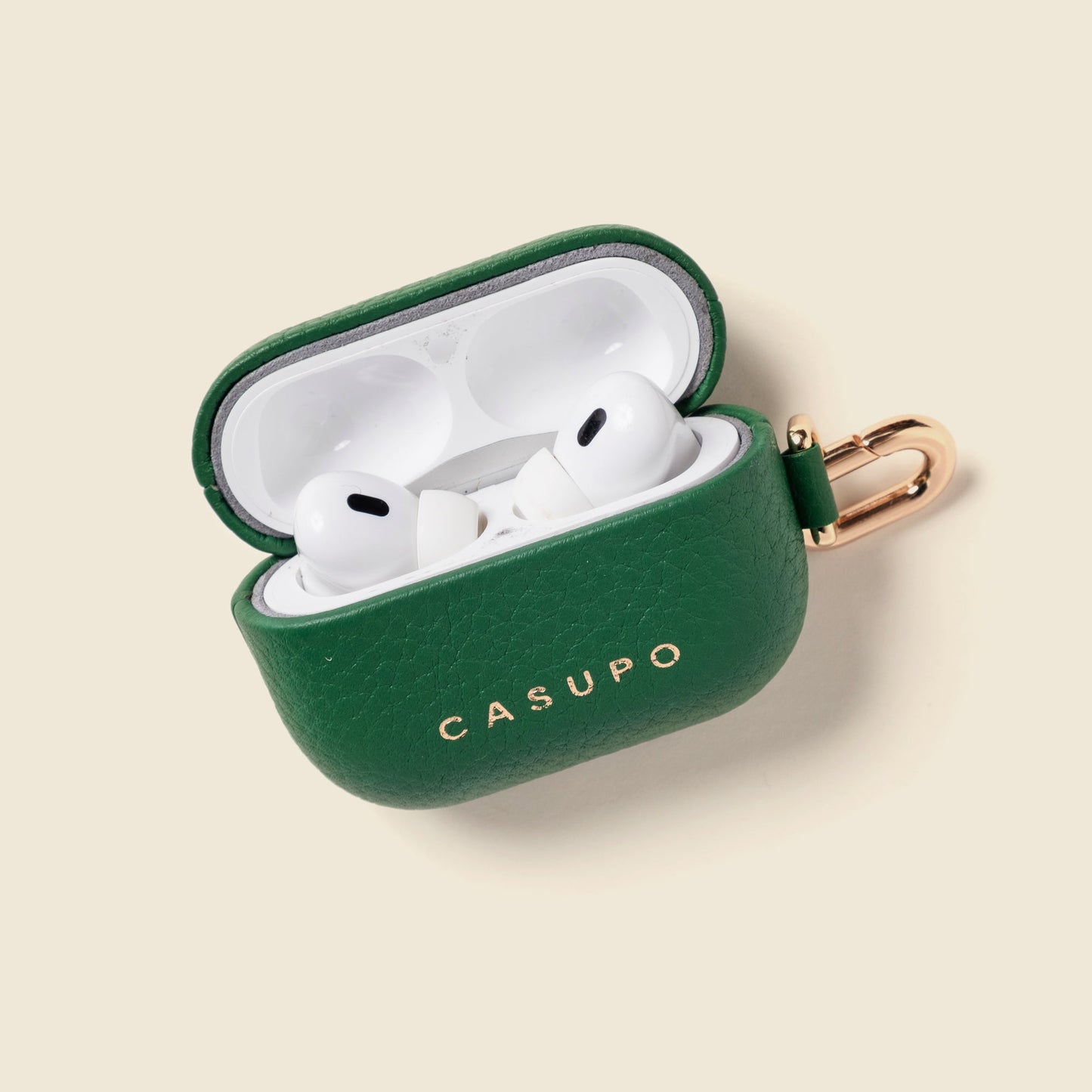 Funda de cuero para Airpods - Verde