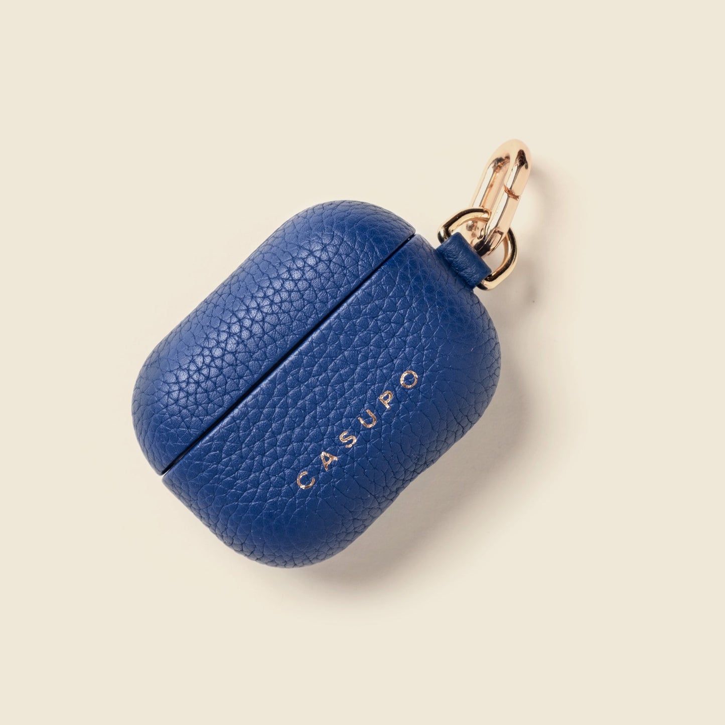 Funda de cuero para Airpods - Cobalto