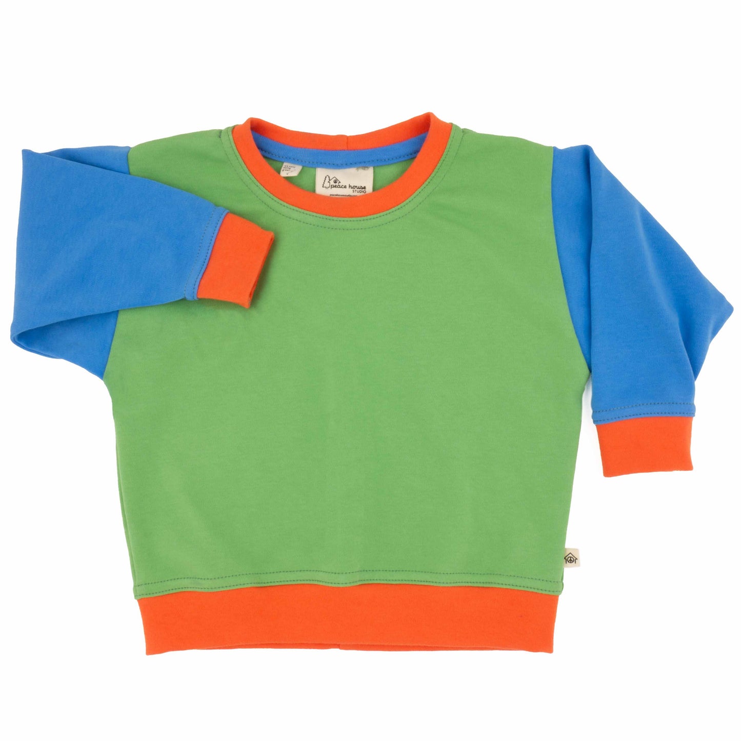 Sudadera con bloques de color para bebé