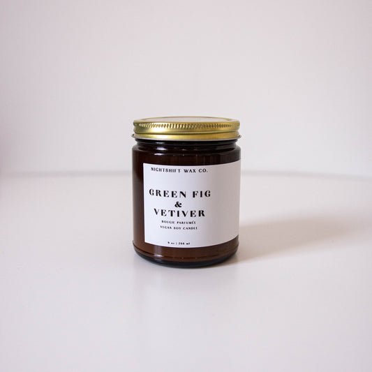 Vela de soja con higo verde y vetiver