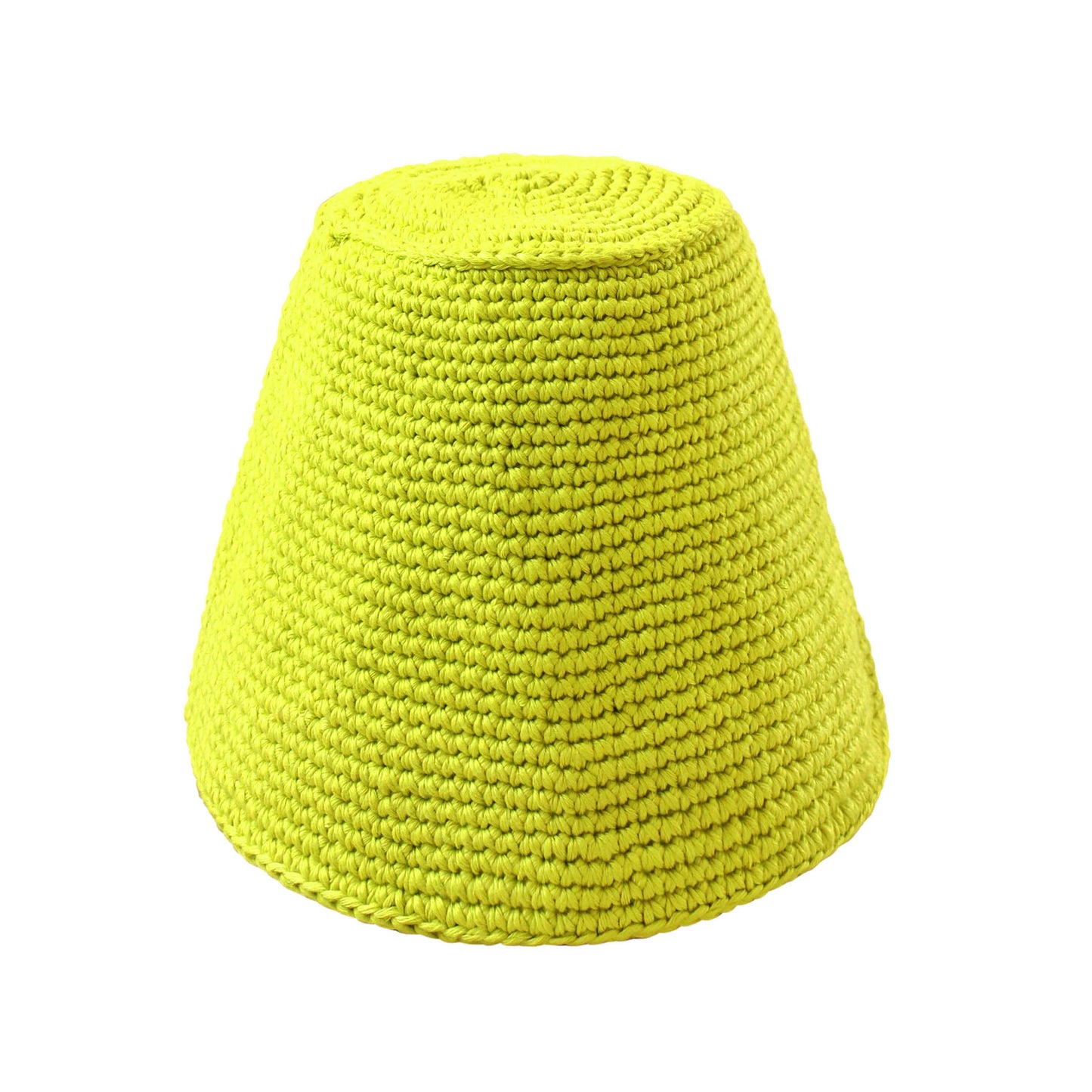 Gorro de crochet GANI en verde neón