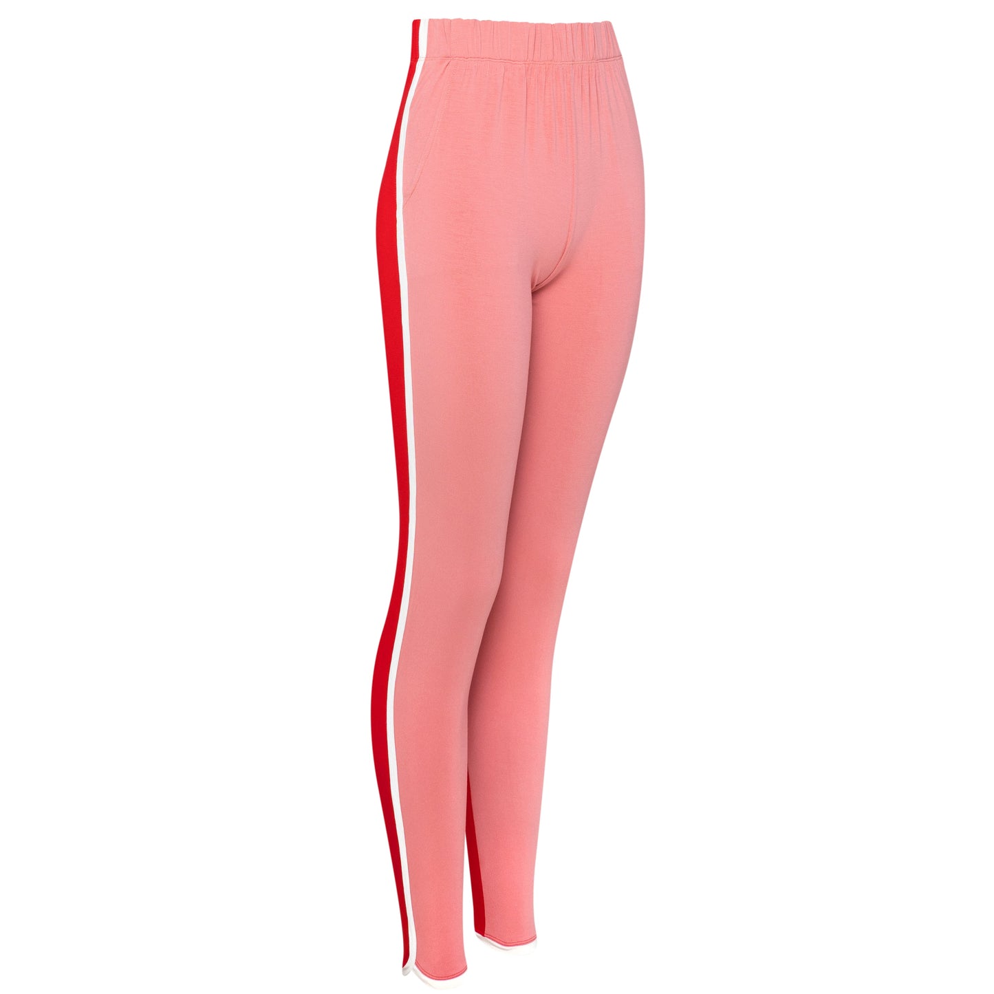 Pantalones de playa para niña en rosa y rojo