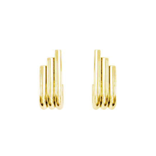 Pendientes Ramona Gold Ribed J