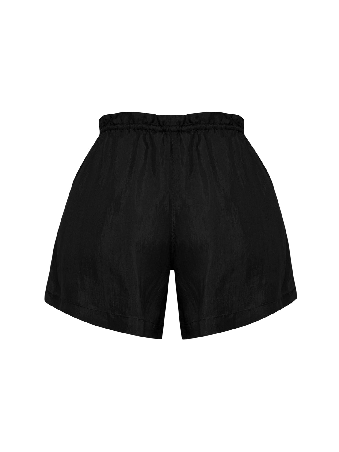 Pantalón Corto con Cordón Ajustable Lucid Flow - Negro