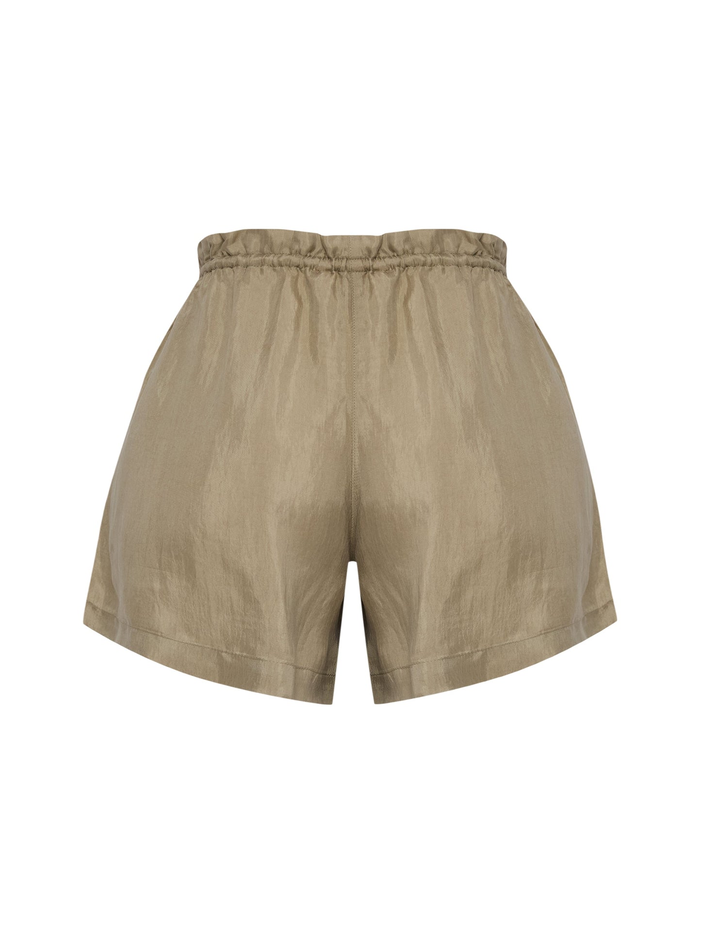 Pantalones cortos anudados Lucid Flow - Verde caqui