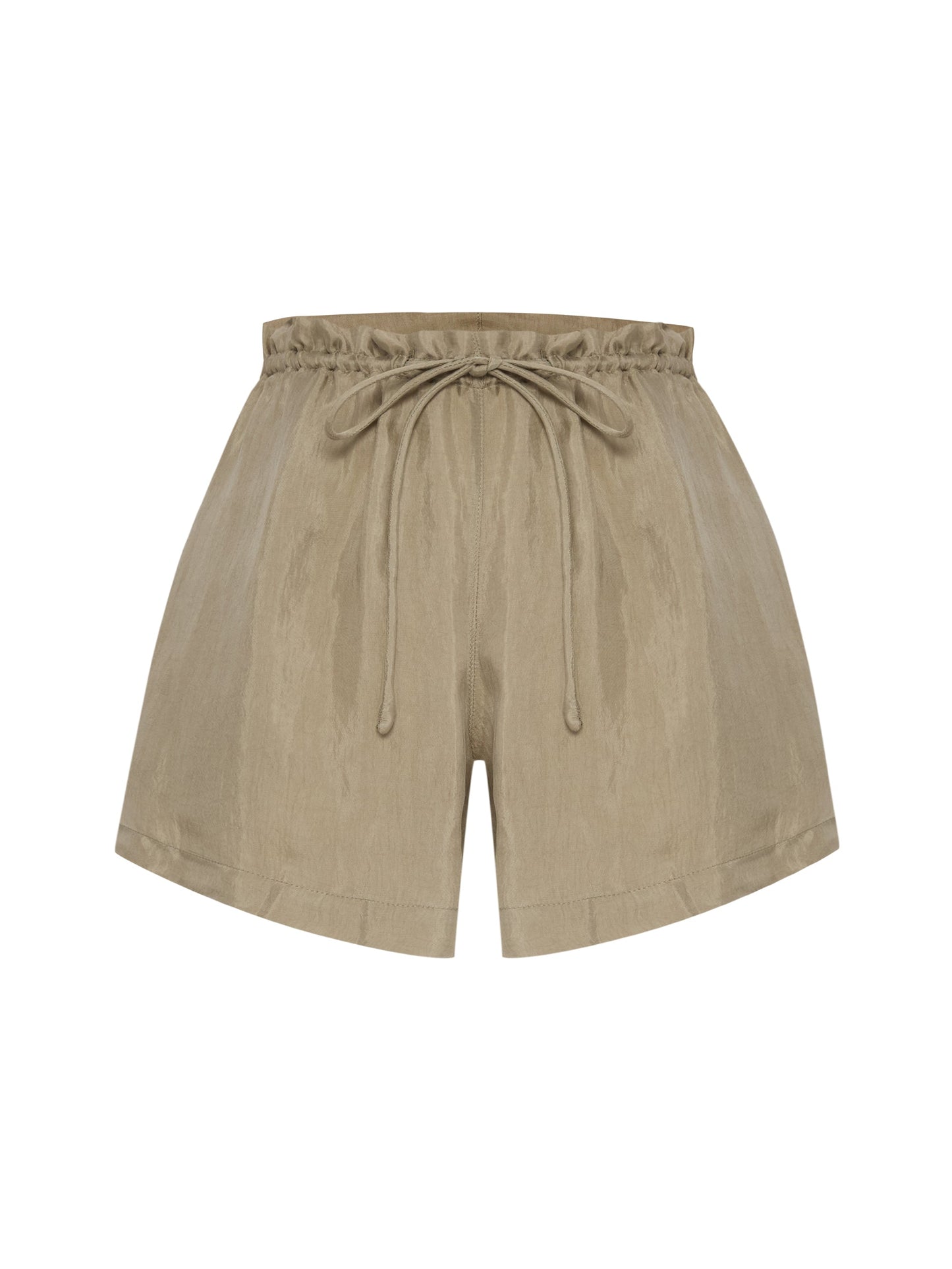 Pantalones cortos anudados Lucid Flow - Verde caqui