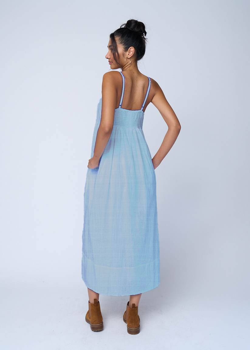Vestido Hampton - Chambray lavado claro
