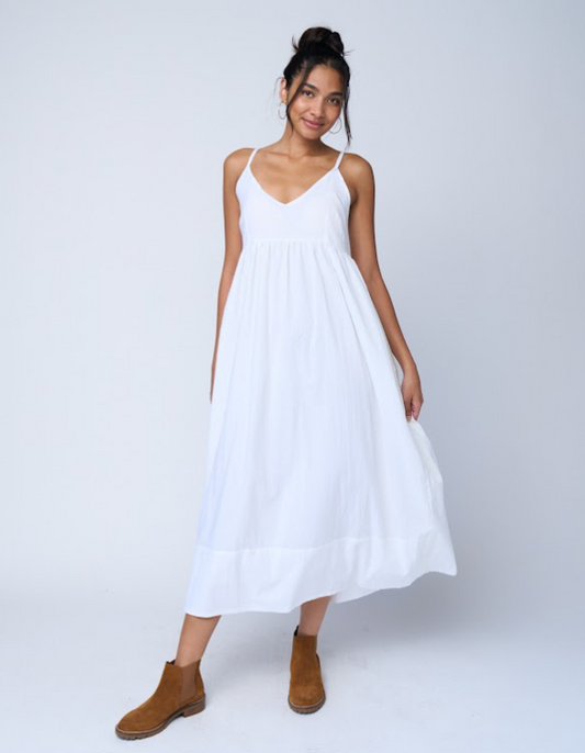 Hamptons Dress - Natural White