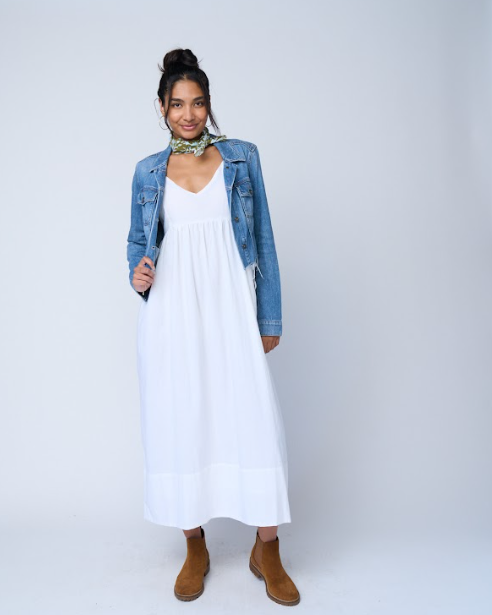 Vestido Hamptons - Blanco Natural