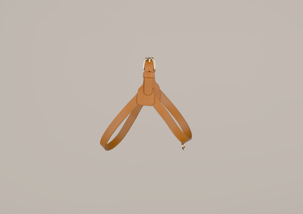 Luxury Cactus Leather Camel Harness for Dogs Luxury Harness 1